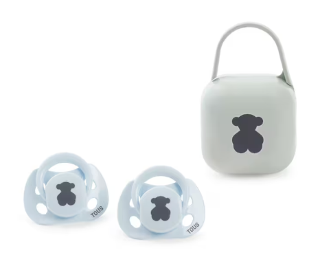 PACK 2 CHUPETES BEAR AZUL CELESTE - TOUS BABY