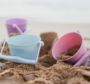 CUBO DE  PLAYA DE SILICONA SCRUNCH
